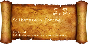 Silberstein Dorina névjegykártya